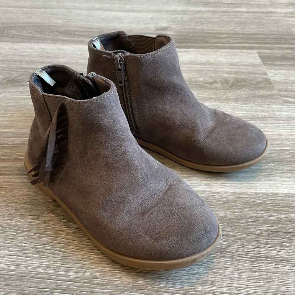 Old Navy toddler girls gray ankle boots